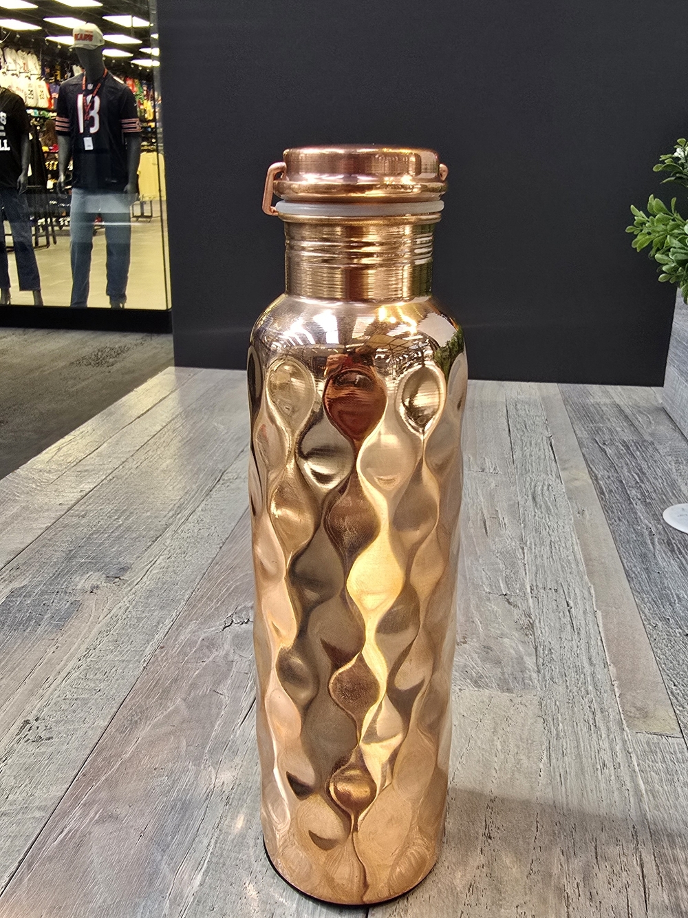 Textured Copper-Tone Decorative Vase - Copper - Picture 5 of 7